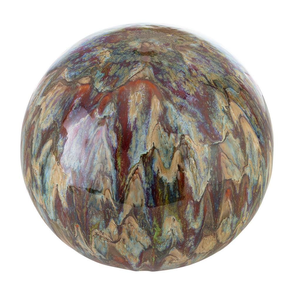 Multi-Color Ceramic Glazed 10" Garden Gazing Globe