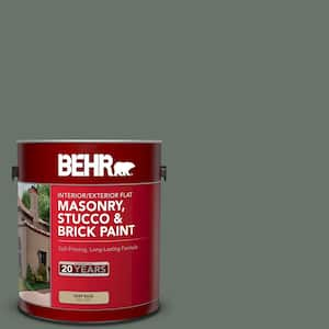 1 gal. #BXC-72 Evergreen Trail Flat Interior/Exterior Masonry, Stucco and Brick Paint