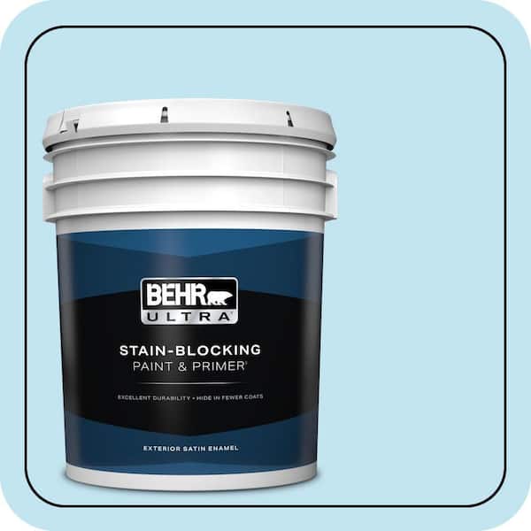 BEHR ULTRA 5 gal. #530A-2 Skylark Satin Enamel Exterior Paint & Primer