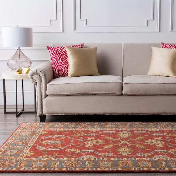 Chenni Burgundy 4 ft. x 6 ft. Indoor Area Rug