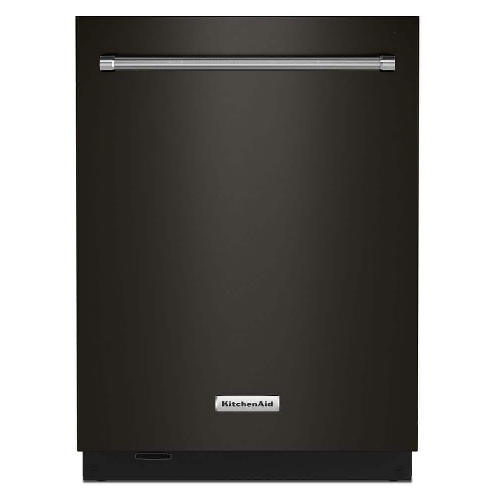 24 in. Black Stainless Top Control Built-in Tall Tub Dishwasher with Stainless Steel Tub and Third Level Rack, 44 dBA