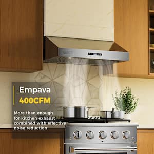 EVERKITCH 30 Inch Under Cabinet Range Hood Kitchen Vent Hood,Built in Range  Hood for Ducted in Stainless Steel, 400 CFM with Permanent Stainless Steel  Filters Auction
