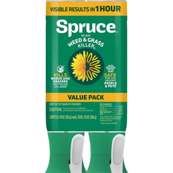 Spruce 10 oz. EZ Aim Spray Weed and Grass Killer- Twin Pack