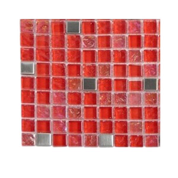 Ivy Hill Tile Bloody Mary Squares Glass - 6 in. x 6 in. Tile Sample