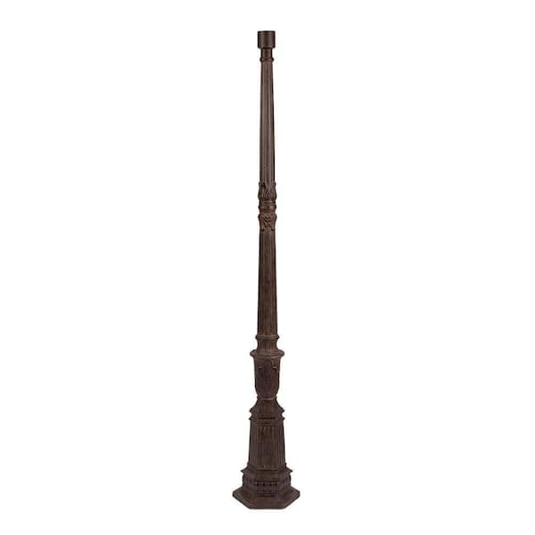 Acclaim Lighting Surface Mounted Posts 75 in. Black Coral Outdoor Light Post