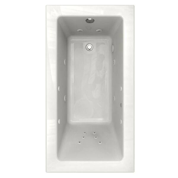 American Standard Studio EcoSilent Integral Tile Flange 5 ft. x 32 in. Whirlpool Tub with Right Drain in White-DISCONTINUED