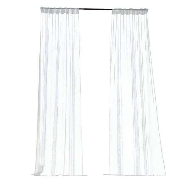 Home Decorators Collection Sheer White Mesh Outdoor Back Tab Curtain (Price Varies by Style)