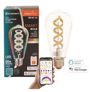 Ghome 800 Lumens Smart WiFi RGB LED Bulbs, Works with Alexa & Google Home -  4 Pack