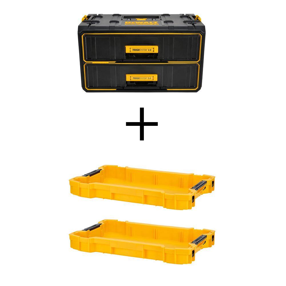 21.8 in. TOUGH SYSTEM 2.0 Tool Box and 2 TOUGH SYSTEM 2.0 Shallow Tool Tray