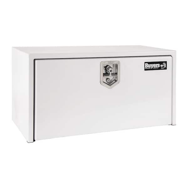 Buyers Products Company 14 in. x 16 in. x 24 in. White Steel Underbody Truck Tool Box