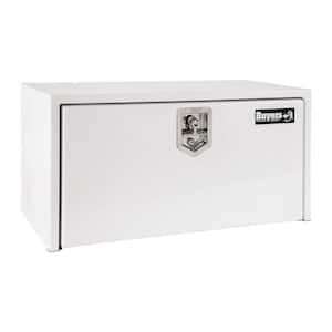 14 in. x 16 in. x 36 in. White Steel Underbody Truck Tool Box