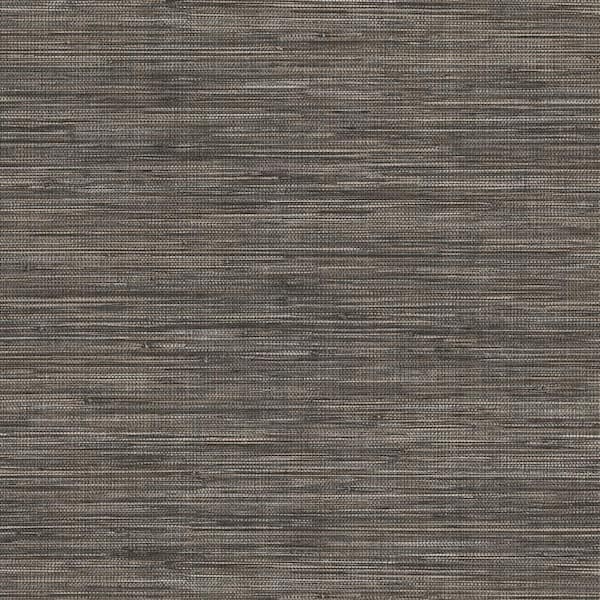 Winn Charcoal Faux Grasscloth Wallpaper
