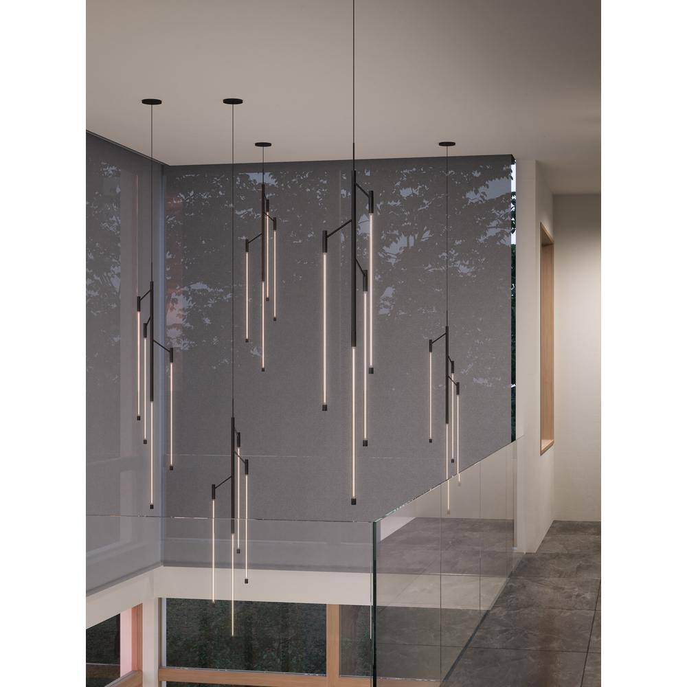 Motif Black Glass LED Pendant Light