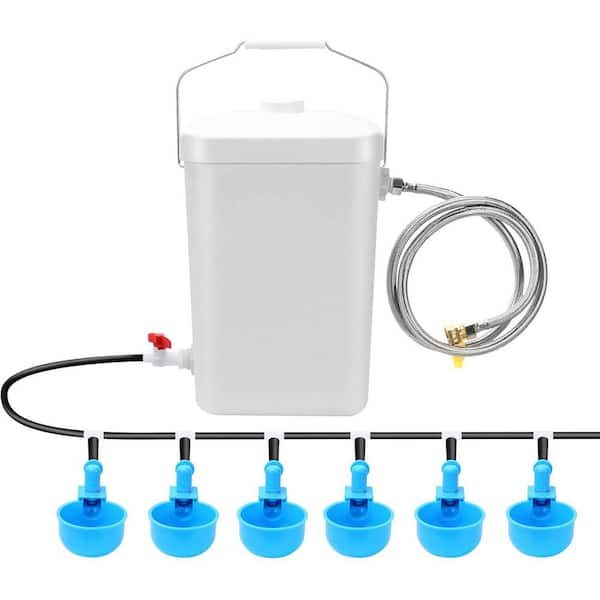 N/A 3 Gal. Automatic Poultry Waterer Float Controlled with Hose Attachment for Chicks Duck Goose Turkey