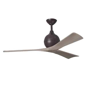 Irene-3 52 in. 6 Fan Speeds Ceiling Fan in Bronze with Remote and Wall Control Included