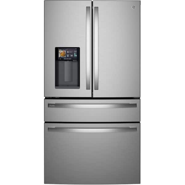 Profile 22.4 Cu. Ft. Smart Counter-Depth 4-Door French-Door Refrigerator with Kitchen Assistant & Scan-to-Shopping-List