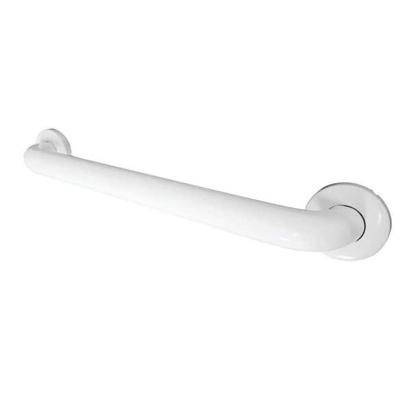 Kingston Brass 18 in. x 1-1/2 in. Stainless Steel Grab Bar in White