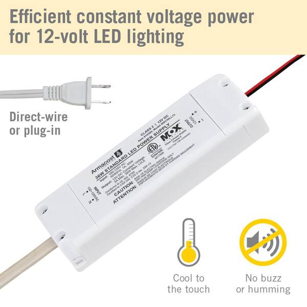 Armacost Lighting 60W Universal+ Dimming LED Driver - 12V DC Power Supply For Cabinet Lighting
