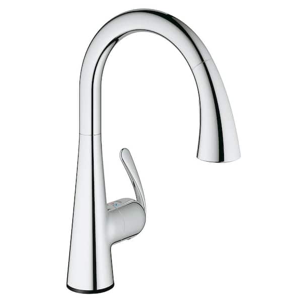 GROHE LadyLux3 Cafe Touch Single-Handle Standard Kitchen Faucet in StarLight Chrome