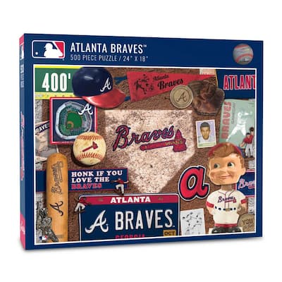 MLB Atlanta Braves Retro Series Puzzle (500-Pieces)