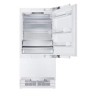 36 in. Width 16 cu. ft. Built-In Bottom Freezer Refrigerator in Custom Panel Ready, Counter Depth