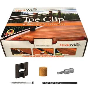 Extreme Ipe Clip Black Biscuit Style Hidden Deck Fastener Kit for Hardwoods (175-Pack)