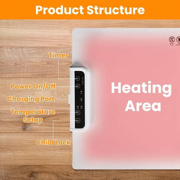 Electric Warming Mat For Food – Large Portable Heating Mat
