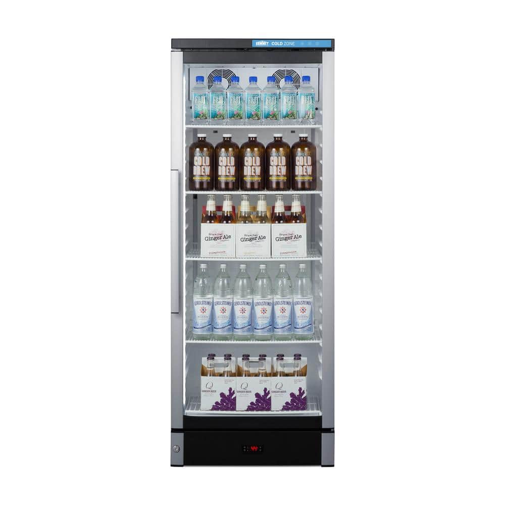 White Glass Door Commercial Beverage Cooler with Adjustable Shelves