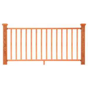 ProWood 6 ft. Cedar Moulded Rail Kit with SE Balusters 447172 - The ...