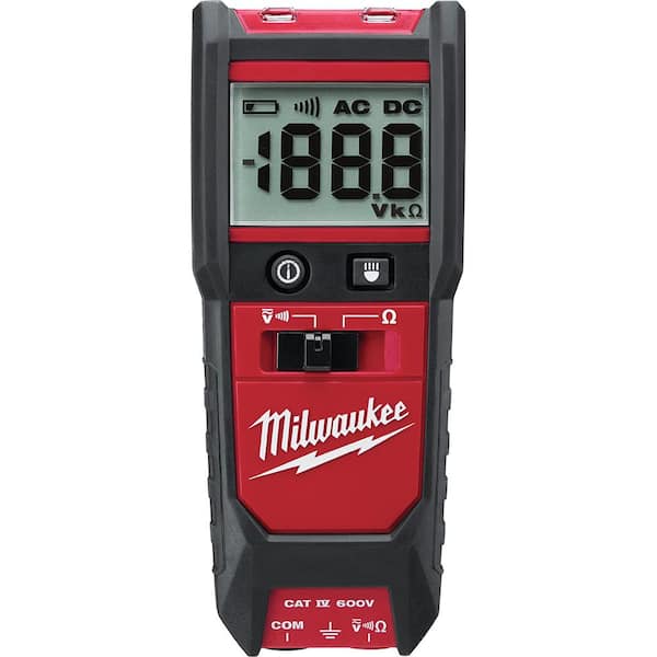 Milwaukee Auto Voltage/Continuity Tester with Resistance Measurement Set