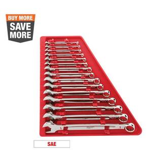 Combination SAE Wrench Mechanics Tool Set (15-Piece)