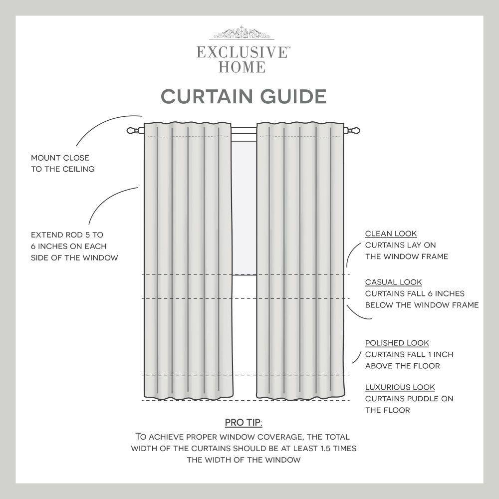 Gray Light Filtering Linen-Blend Curtain Panel with Tassels