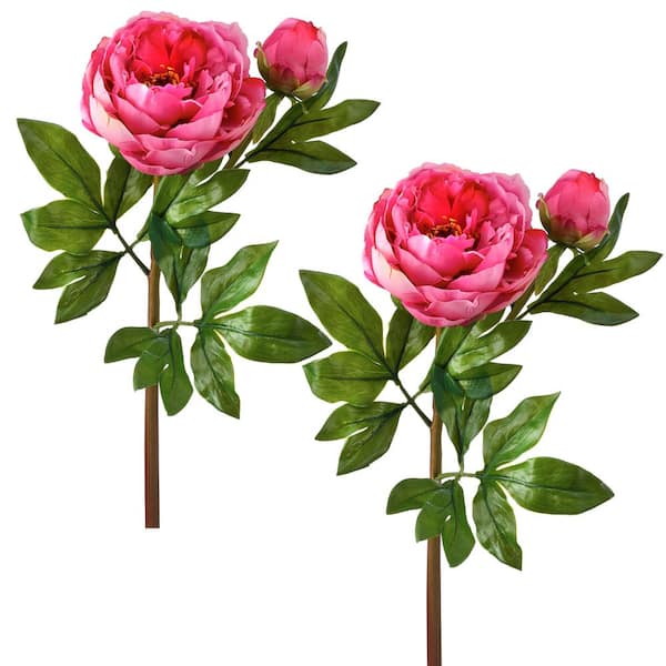 Regency International 26 in. Pink Artificial Peony Flower