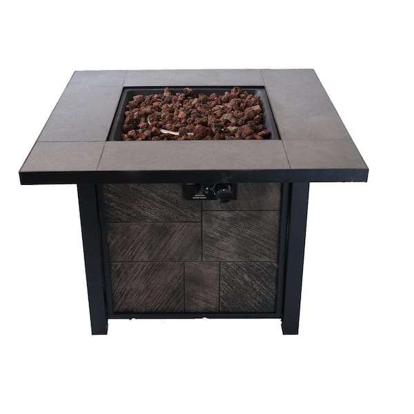 maocao hoom 50000 BTU, CSA Certification Square Gas Fire Table ,Contain 5 kg Lava Stone And Rainproof Cover