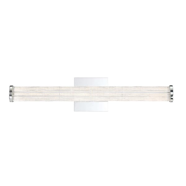 Eurofase Braid 16-Watt Chrome Integrated LED Sconce