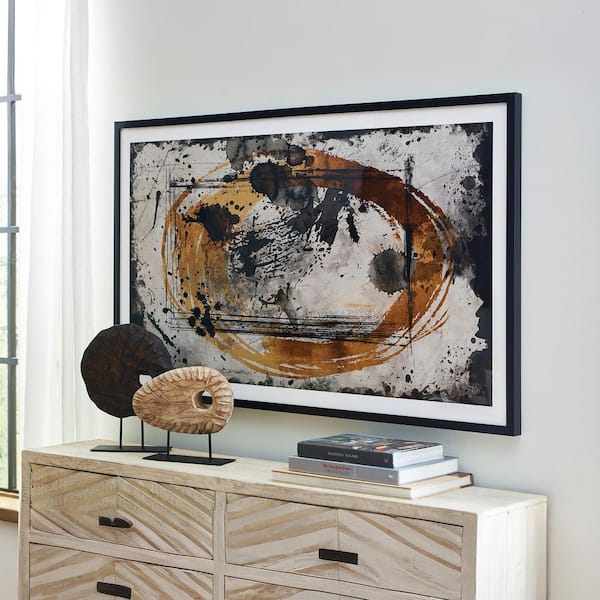 Signature DESIGN BY ASHLEY Clefting Framed Abstract Art Print 37