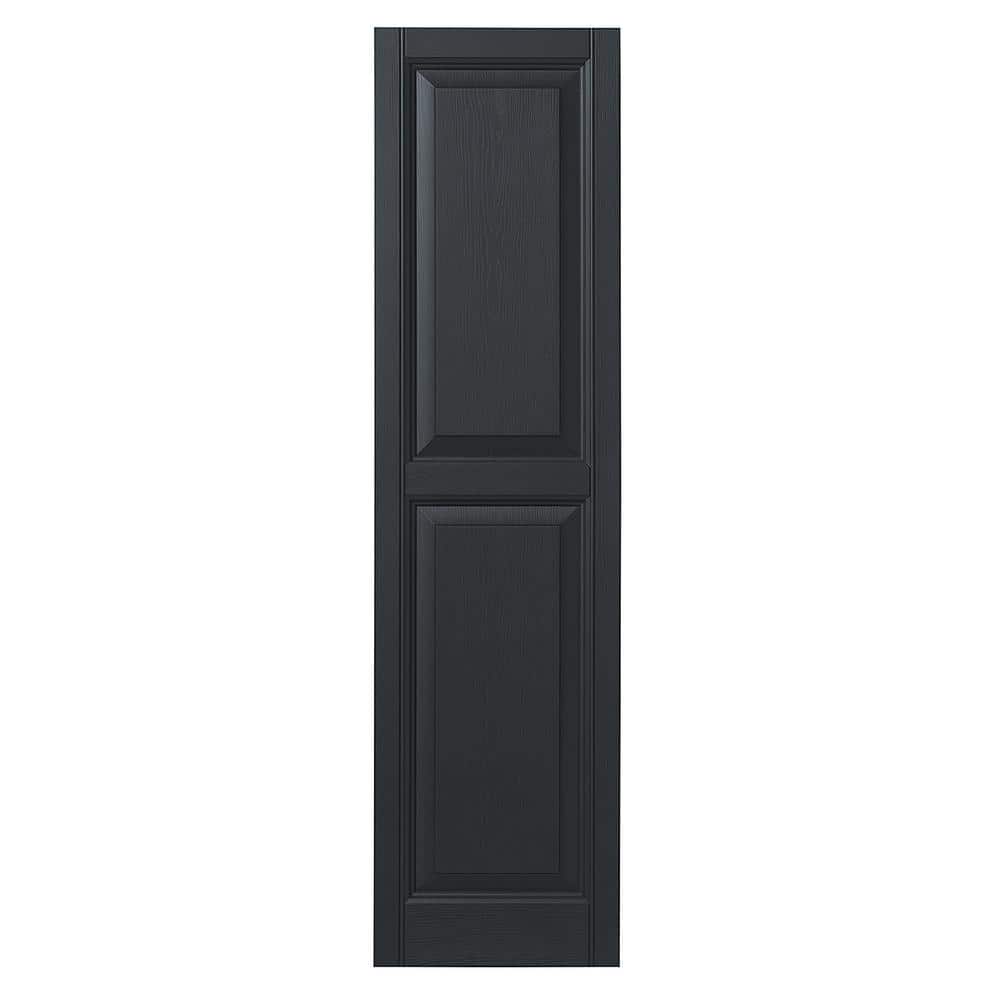 15 in. x 55 in. Raised Panel Polypropylene Shutters Pair in Blackwatch Green price history on PriceWatchPro