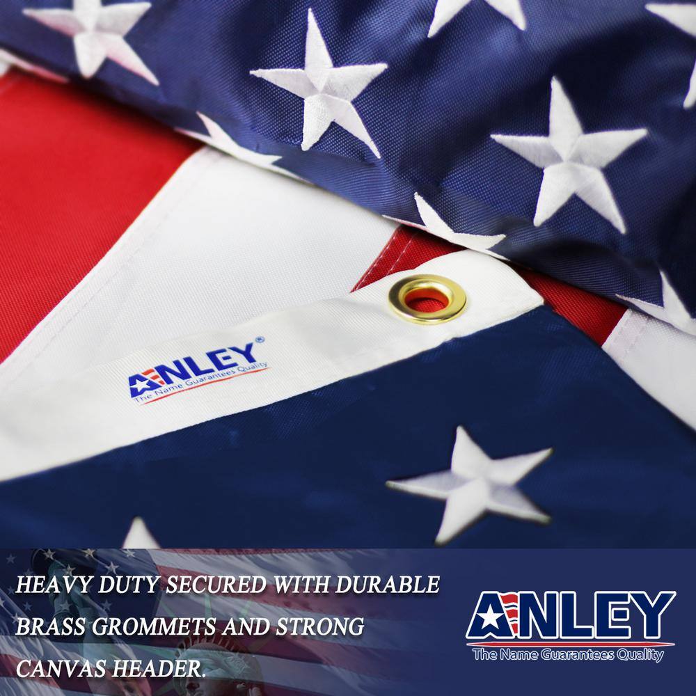 6x10 Ft Heavy Duty Nylon American Flag with Brass Grommets