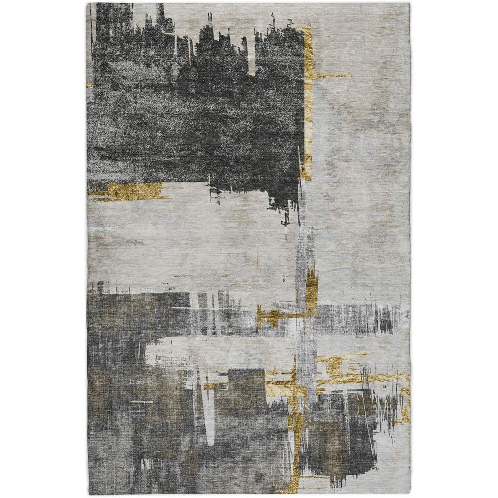 Dream Shag Premium Machine Washable Abstract ADS624 Gray 10 ft. x 14 ft. Area Rug price history on PriceWatchPro