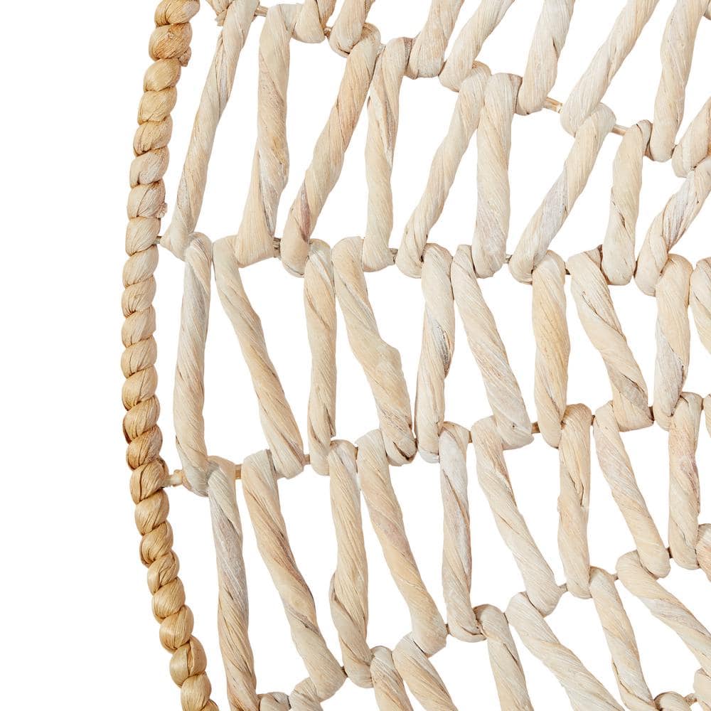 Cream Seagrass Handmade Woven Circular Wall Basket Set