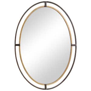 1.5 in. W x 34.75 in. H Wooden Frame Bronze Wall Mirror
