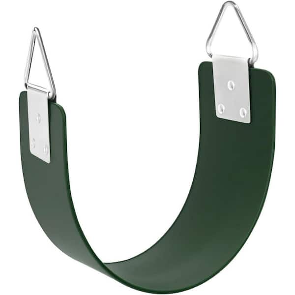 Heavy Duty Swing Seat w/ Metal Triangle Rings 30.4 x 5.9 in. for Kids and Adults Outdoor Playground Trees Backyard Green