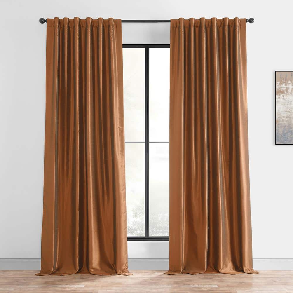 Copper Kettle Textured Rod Pocket Blackout Curtain - 50 in. W x 120 in. L (1 Panel) price history on PriceWatchPro