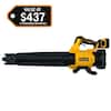 DEWALT 20V MAX 125 MPH 450 CFM Brushless Cordless Battery Powered Blower Kit with (1) 5 Ah Battery & Charger DCBL722P1