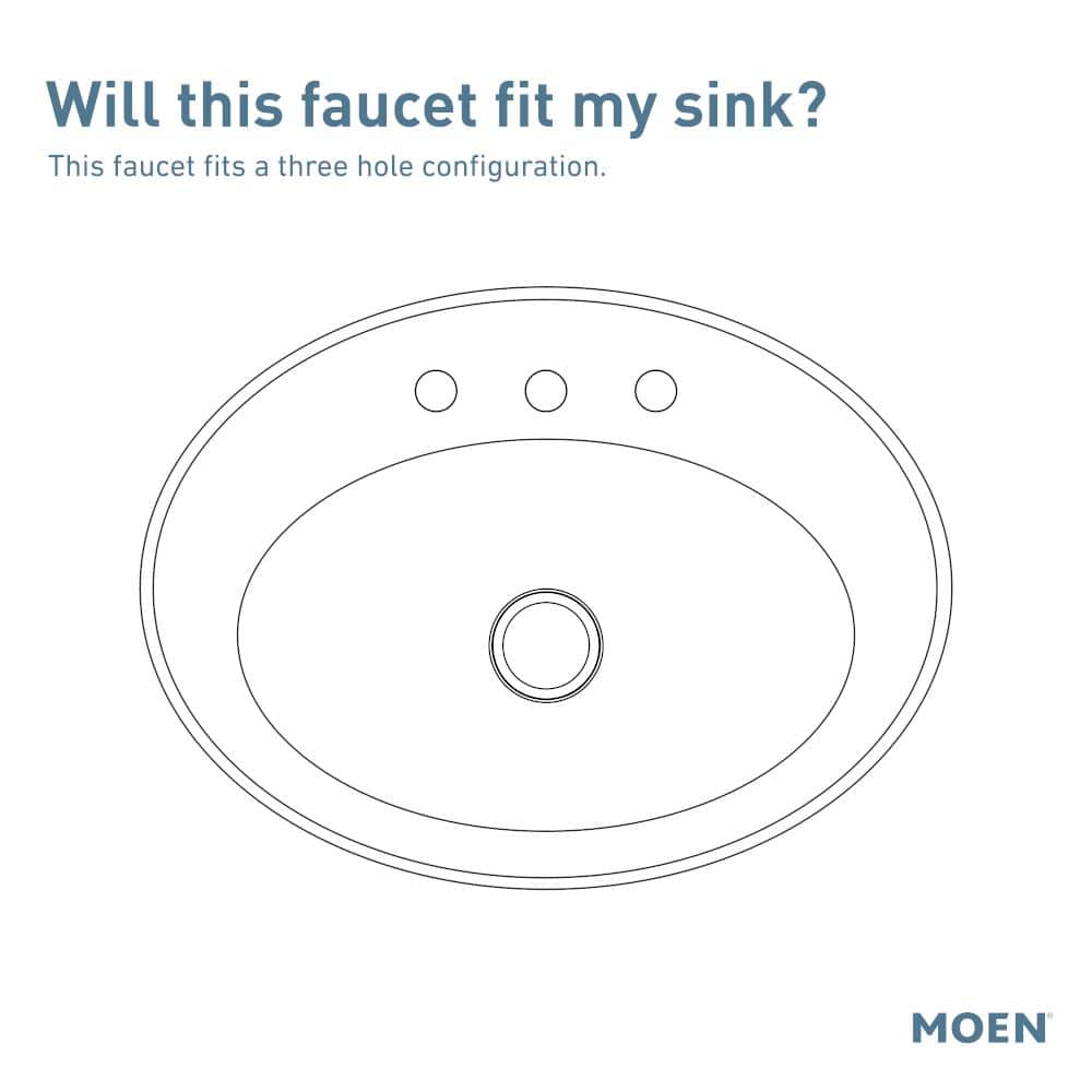 Moen Banbury Brushed Nickel Two-Handle Bathroom Faucet