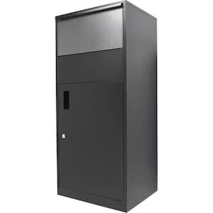 MPCB-200 Black Ground Mount Locking Parcel and Mailbox