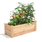 16 in. x 4 ft. x 16.5 in. Premium Cedar Raised Garden Bed