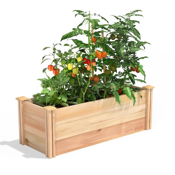 Greenes Fence 16 in. x 4 ft. x 16.5 in. Premium Cedar Raised Garden Bed