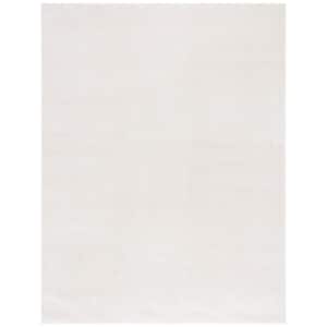 Melody Ivory 10 ft. x 14 ft. Solid Parallel Area Rug
