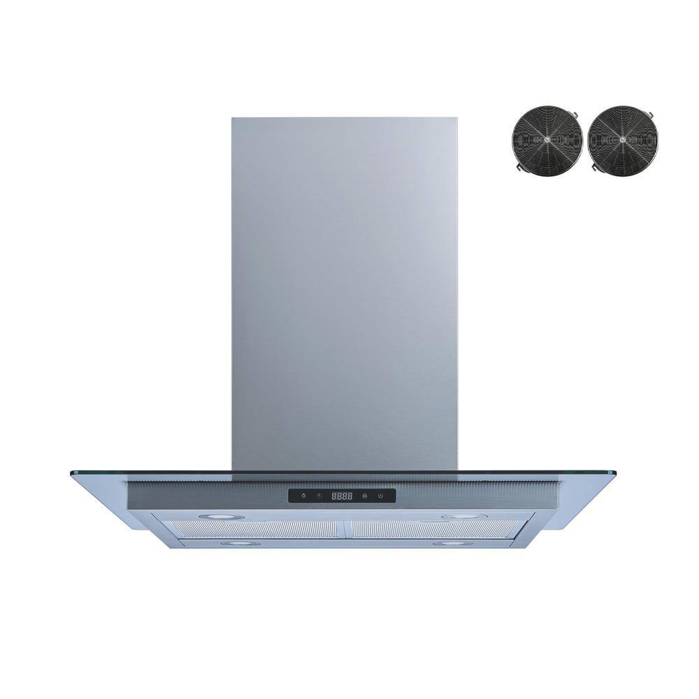 Reviews for Winflo 36 in. 500 CFM Convertible Island Range Hood in ...